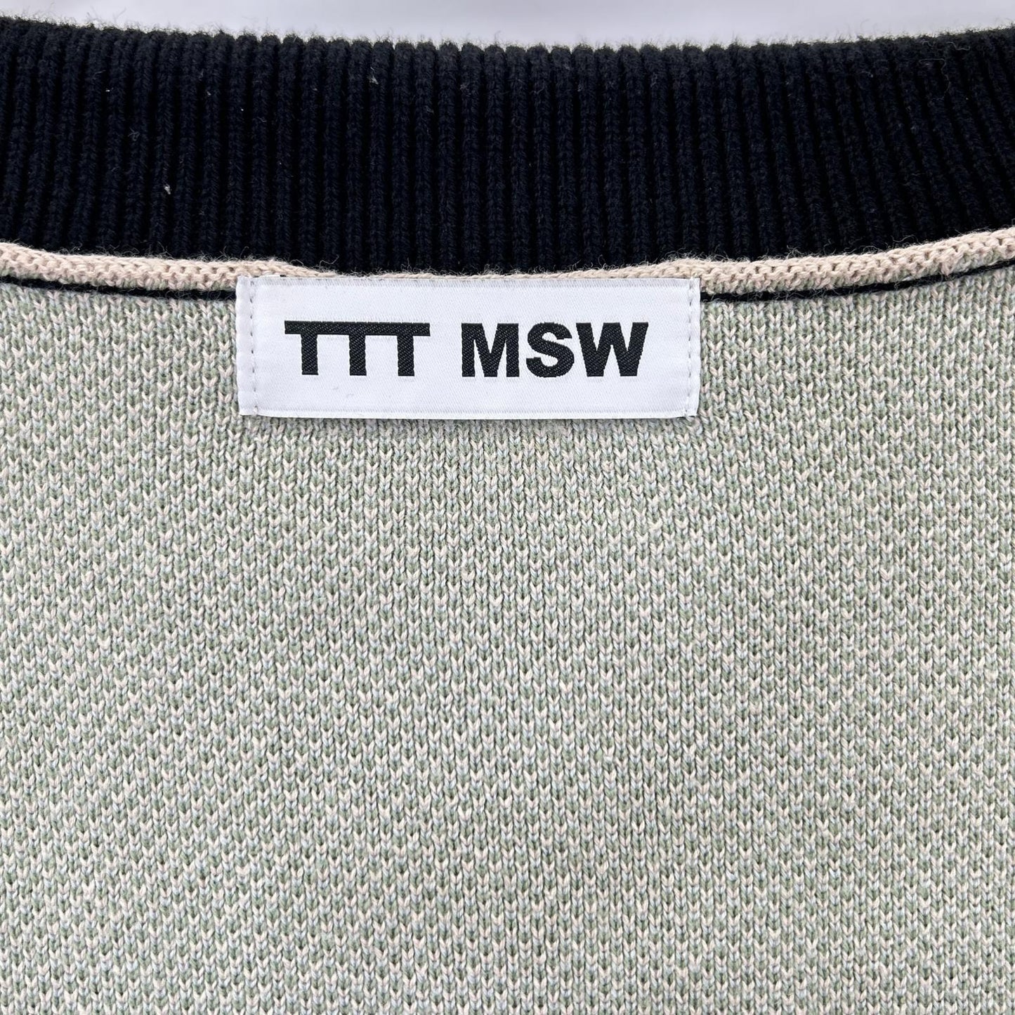 TTT MSW 22AW Cardigan Black x Multicolor Size L