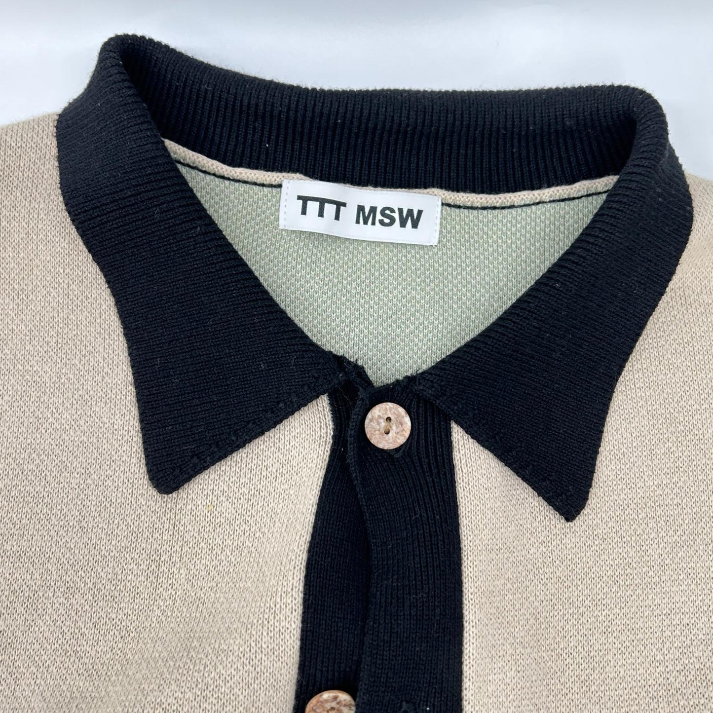 TTT MSW 22AW Cardigan Black x Multicolor Size L