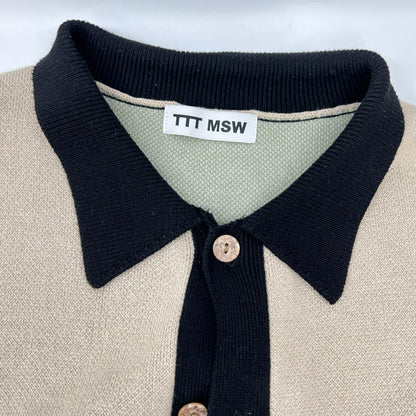 TTT MSW 22AW Cardigan Black x Multicolor Size L