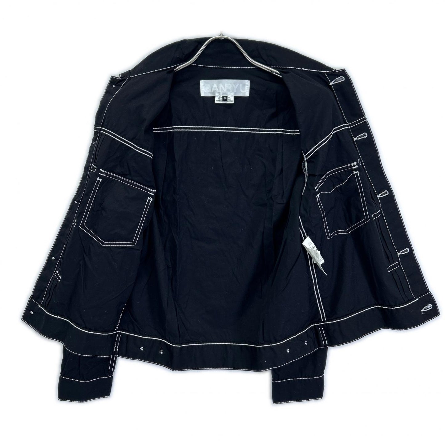 GANRYU 16SS EQ-J017 Stitch Shirt Jacket Black Size S