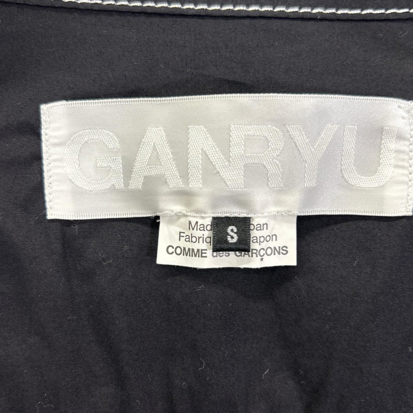 GANRYU 16SS EQ-J017 Stitch Shirt Jacket Black Size S