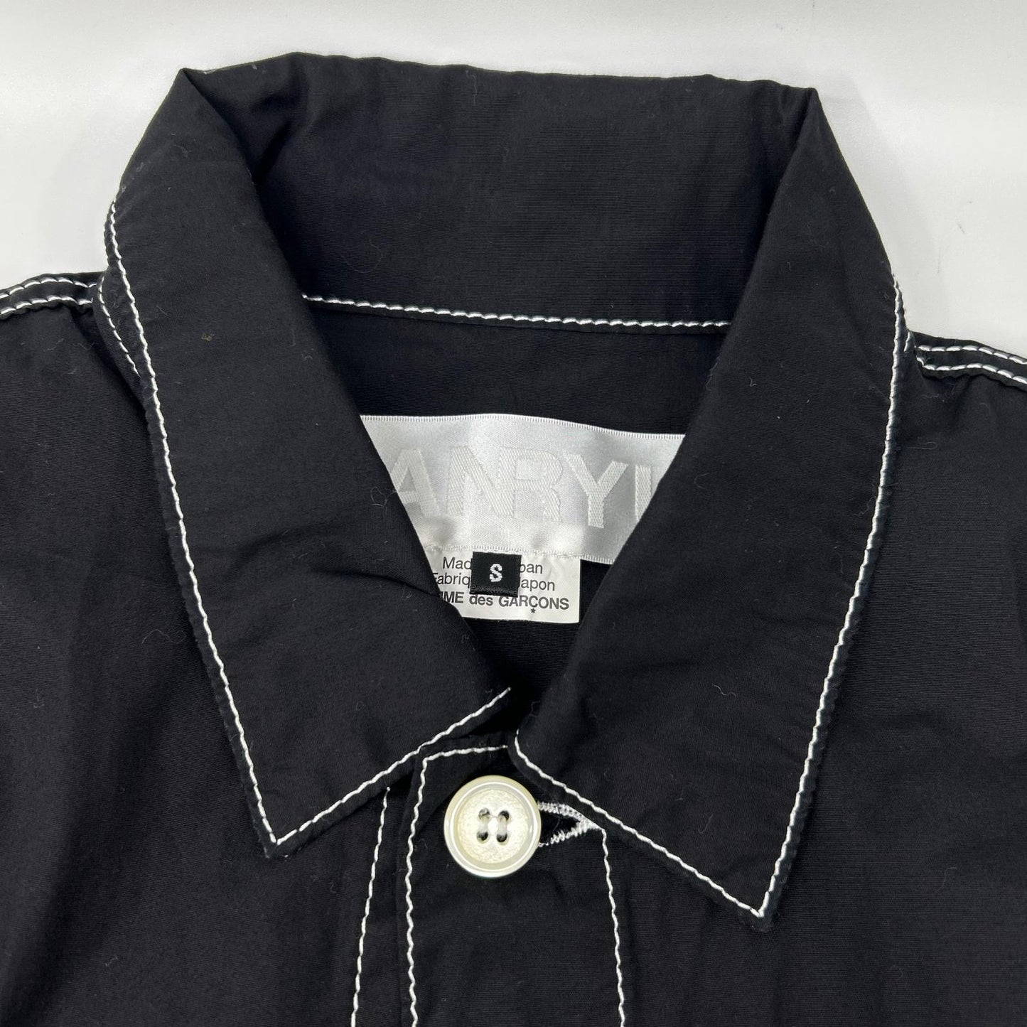 GANRYU 16SS EQ-J017 Stitch Shirt Jacket Black Size S