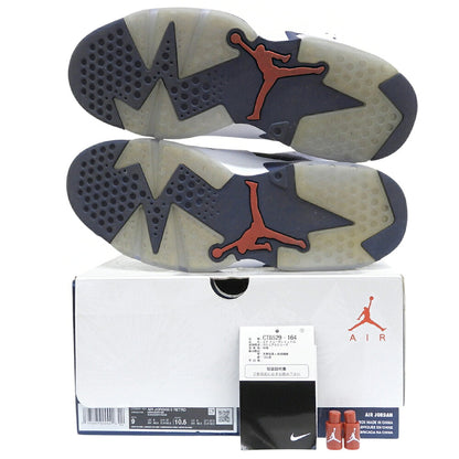 NIKE Air Jordan 6 Retro Sneakers White/Navy Size 9(US)