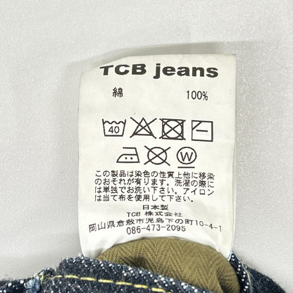 TCB JEANS&CO. Indigo Cotton Button Fly Jeans Size 34