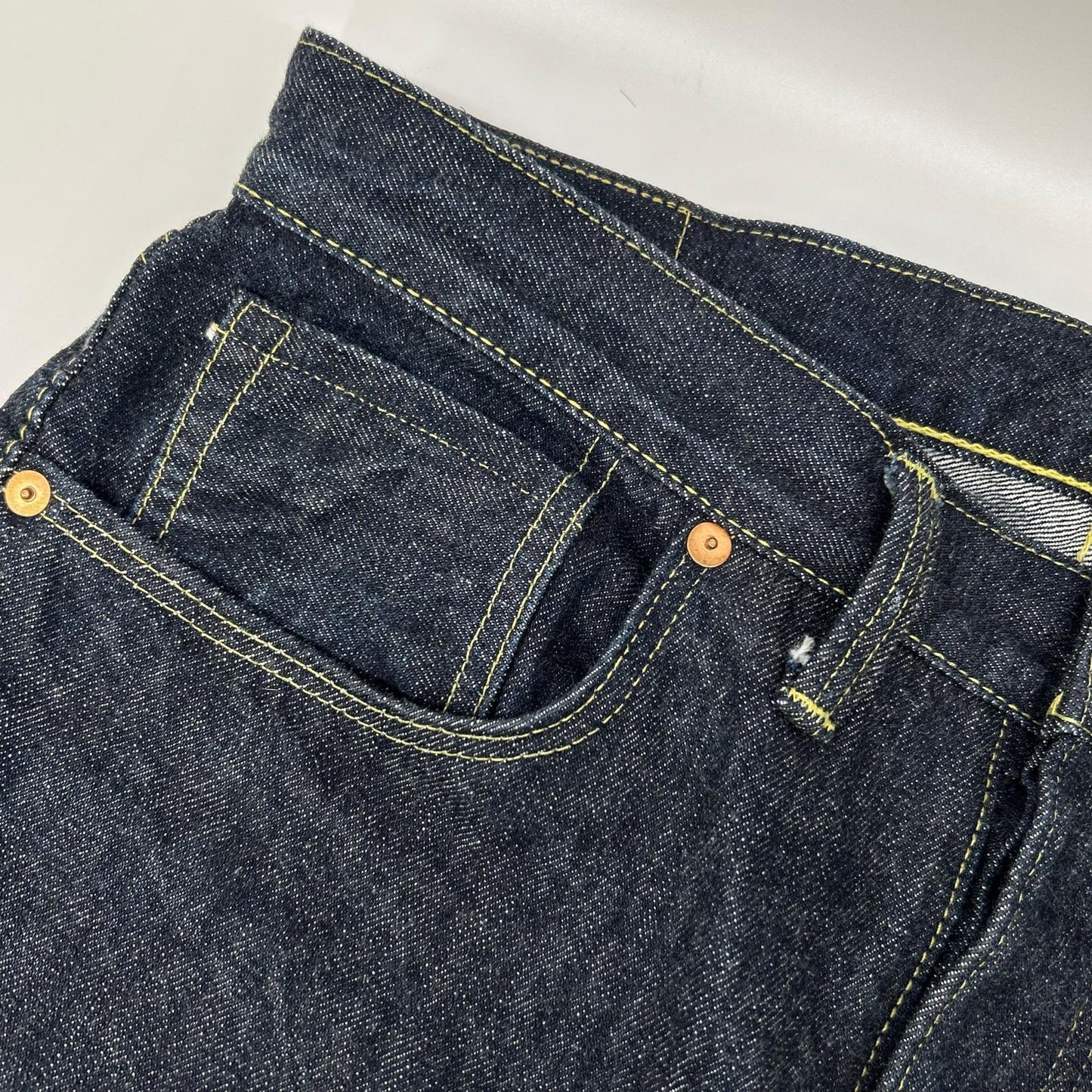 TCB JEANS&CO. Indigo Cotton Button Fly Jeans Size 34