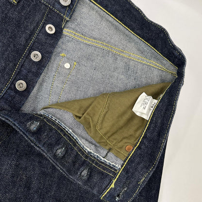 TCB JEANS&CO. Indigo Cotton Button Fly Jeans Size 34