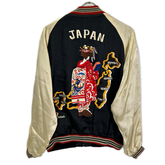 CROPPED HEADS Reversible Maiko Dragon Jacket Black Size L