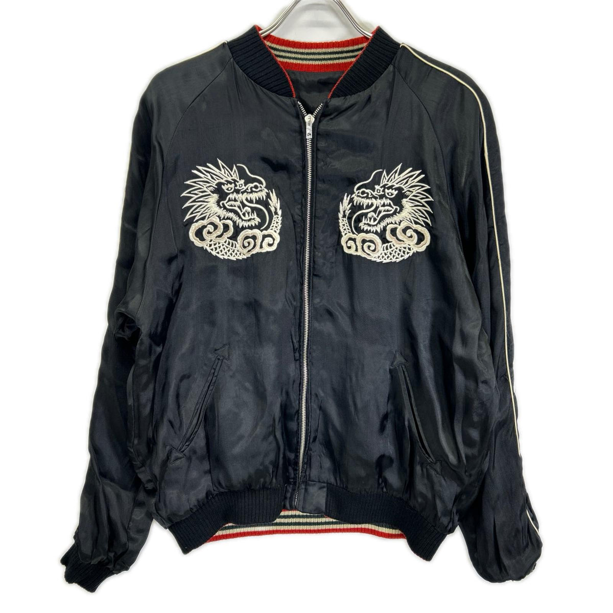 CROPPED HEADS Reversible Maiko Dragon Jacket Black Size L