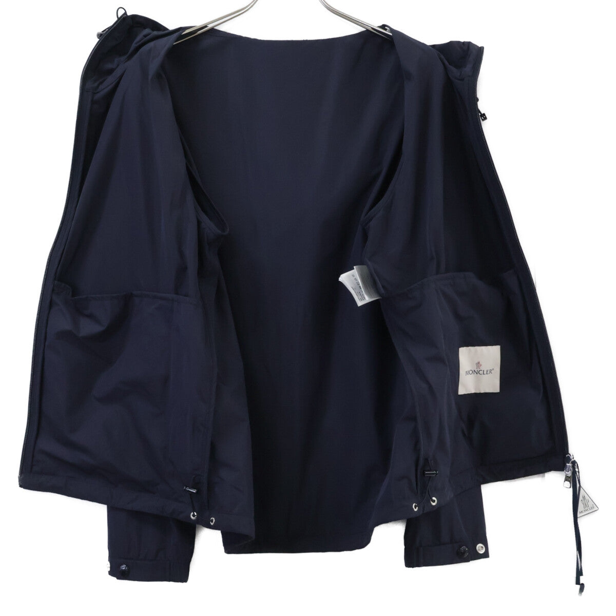 MONCLER SASSIERE Nylon Hooded Jacket Navy Size 1