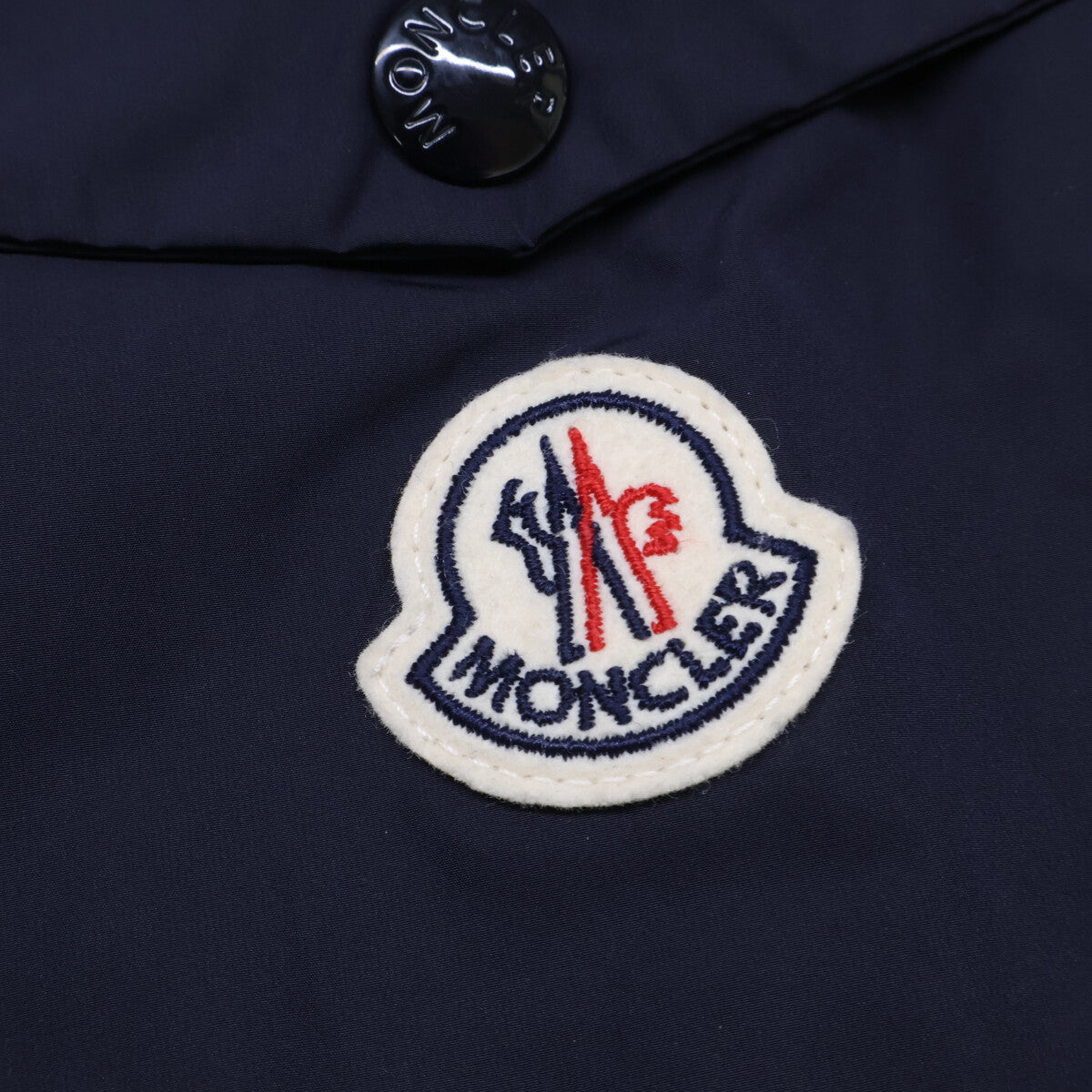 MONCLER SASSIERE Nylon Hooded Jacket Navy Size 1