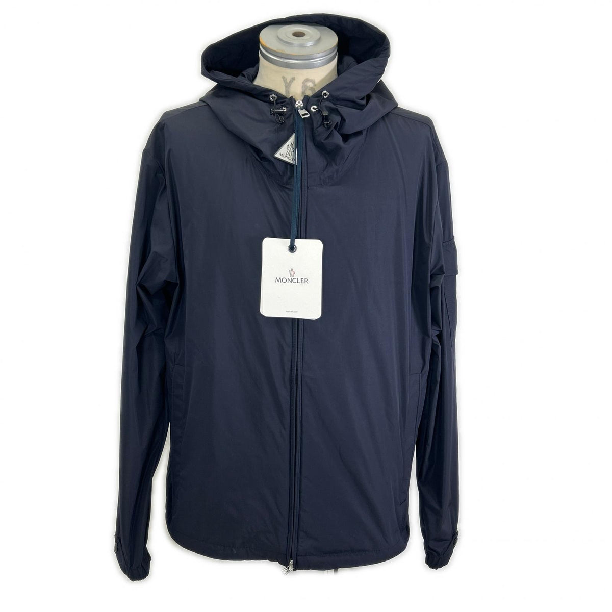 MONCLER 25' SASSIERE Navy Nylon Jacket Size 2