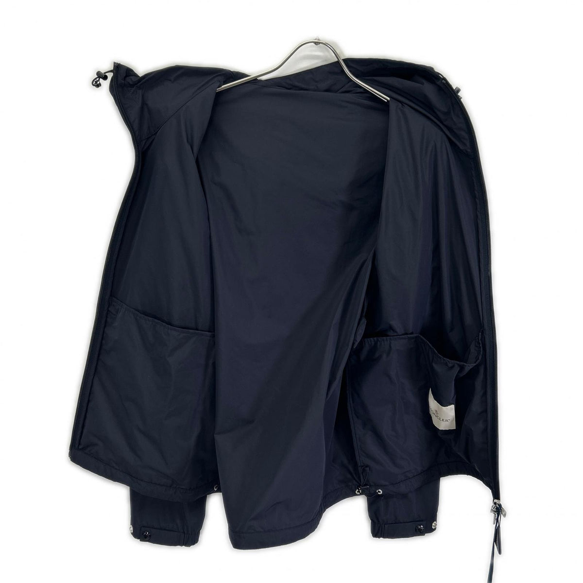 MONCLER 25' SASSIERE Navy Nylon Jacket Size 2