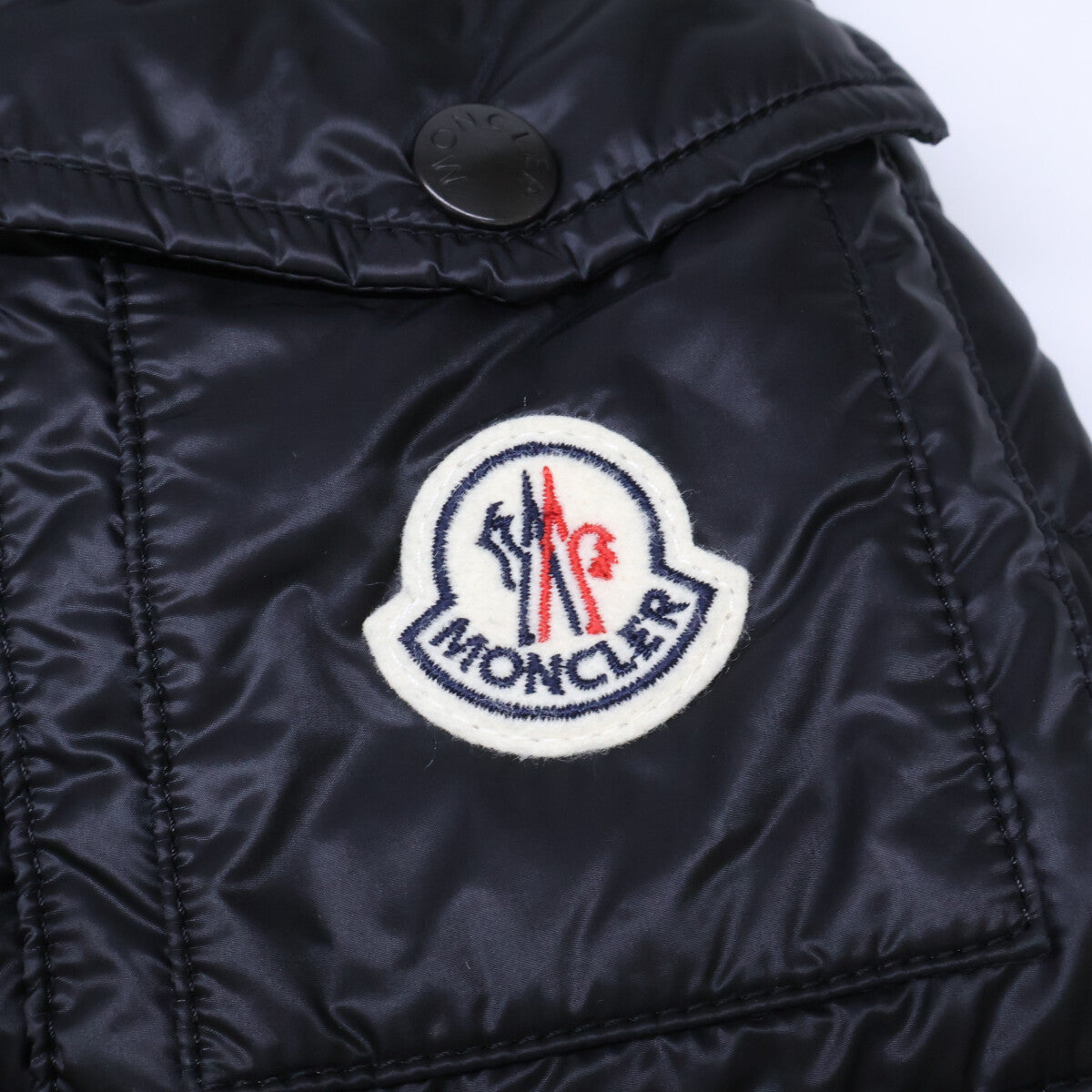 MONCLER BENJAMIN Nylon Hooded Down Jacket Black Size 1