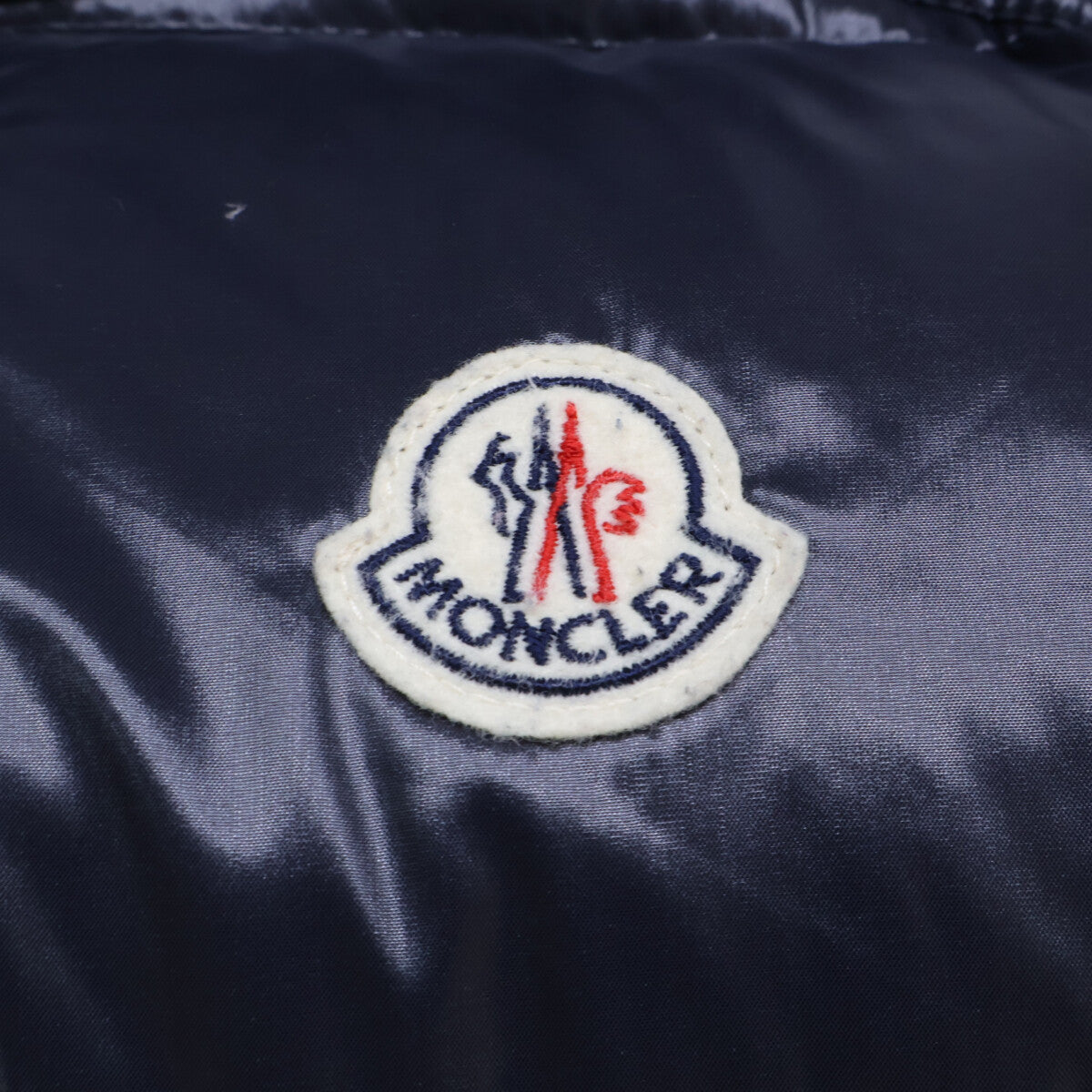 MONCLER LACET Nylon Hooded Down Vest Navy Size 1