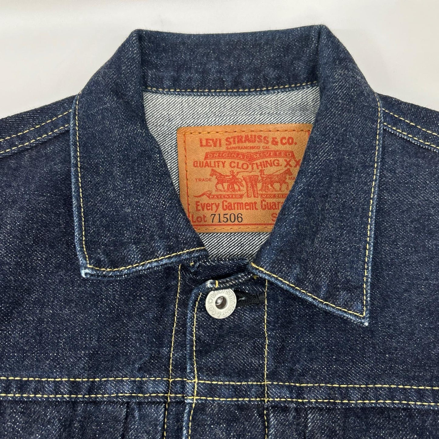 LEVI'S 71506XX WWII Model Indigo Denim Jacket Size 36