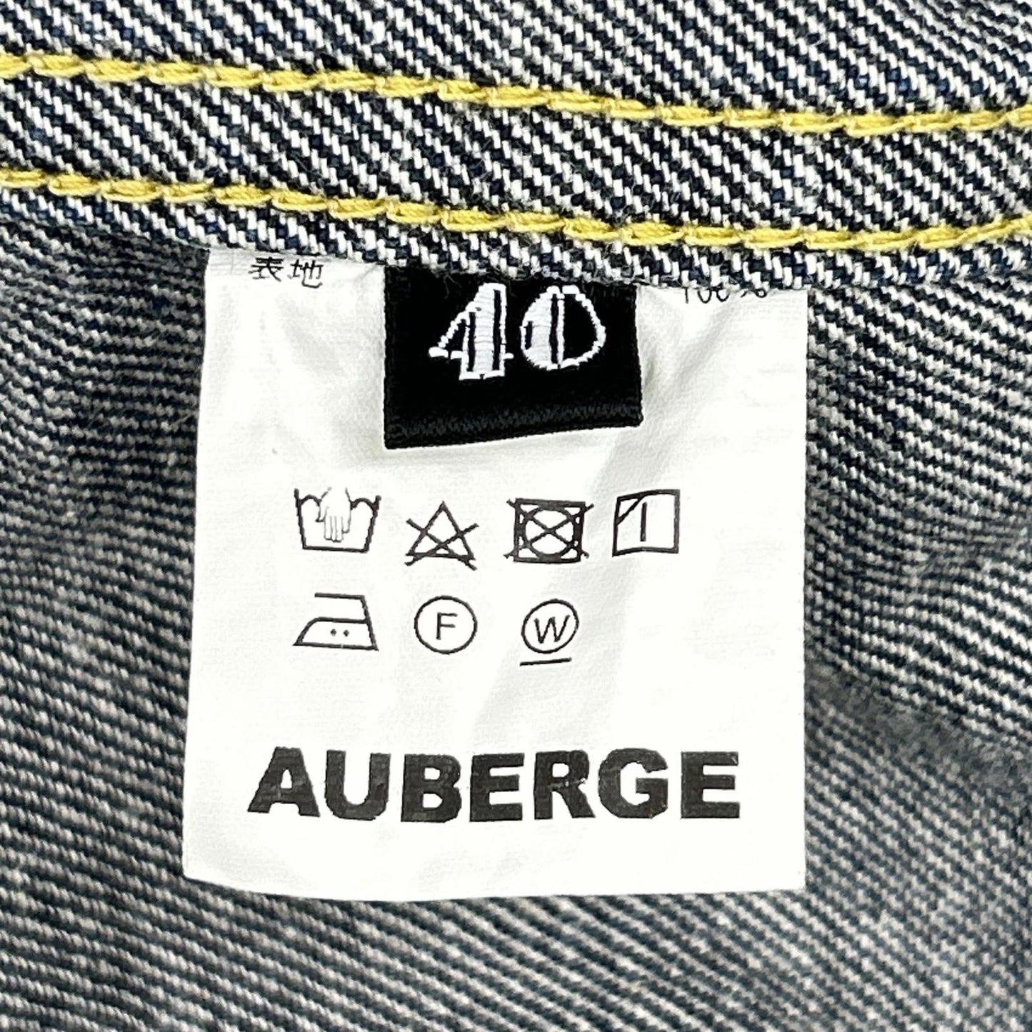 AUBERGE LEFTY Lee-Type Indigo Denim Jacket Size 40