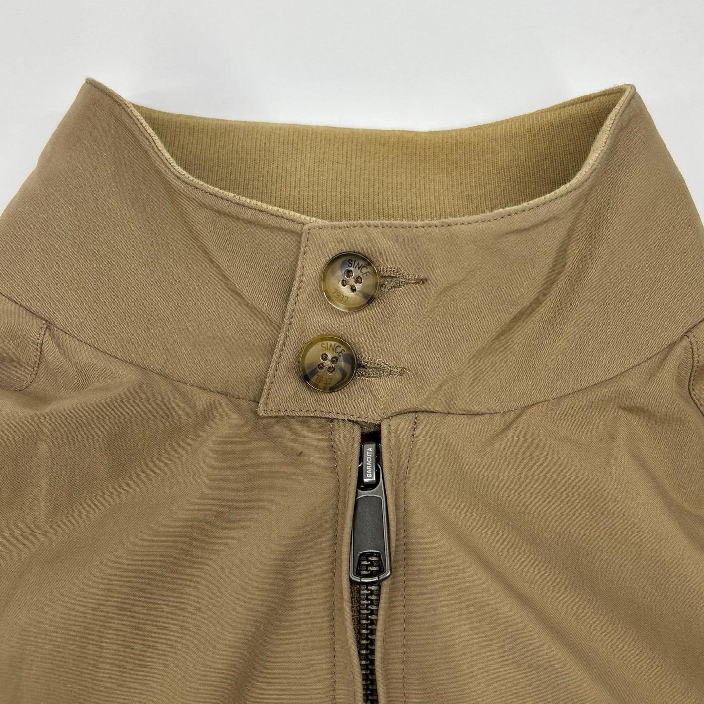 BARACUTA BRCPS0001 Beige Harrington Jacket Size 38