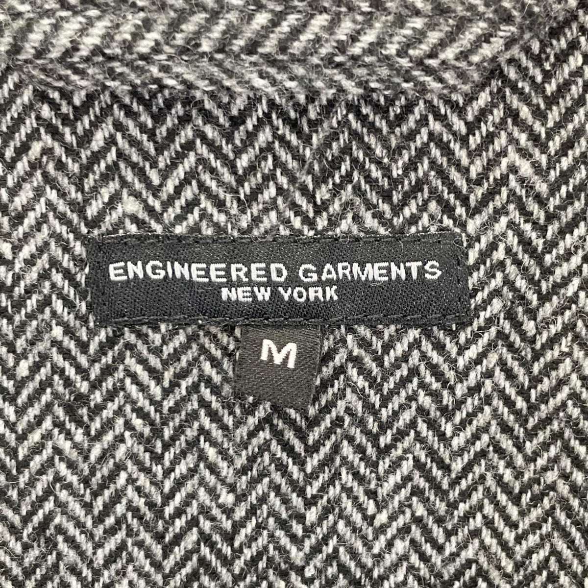 Engineered Garments Gray Herringbone Wool Jacket Size M