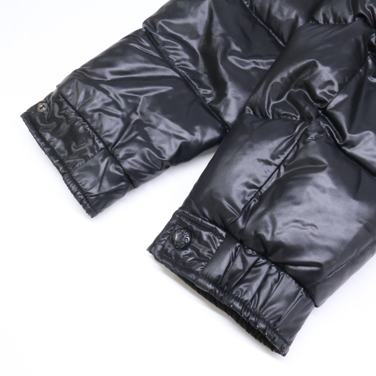 MONCLER MAYA Hooded Nylon Down Jacket Black Size 1