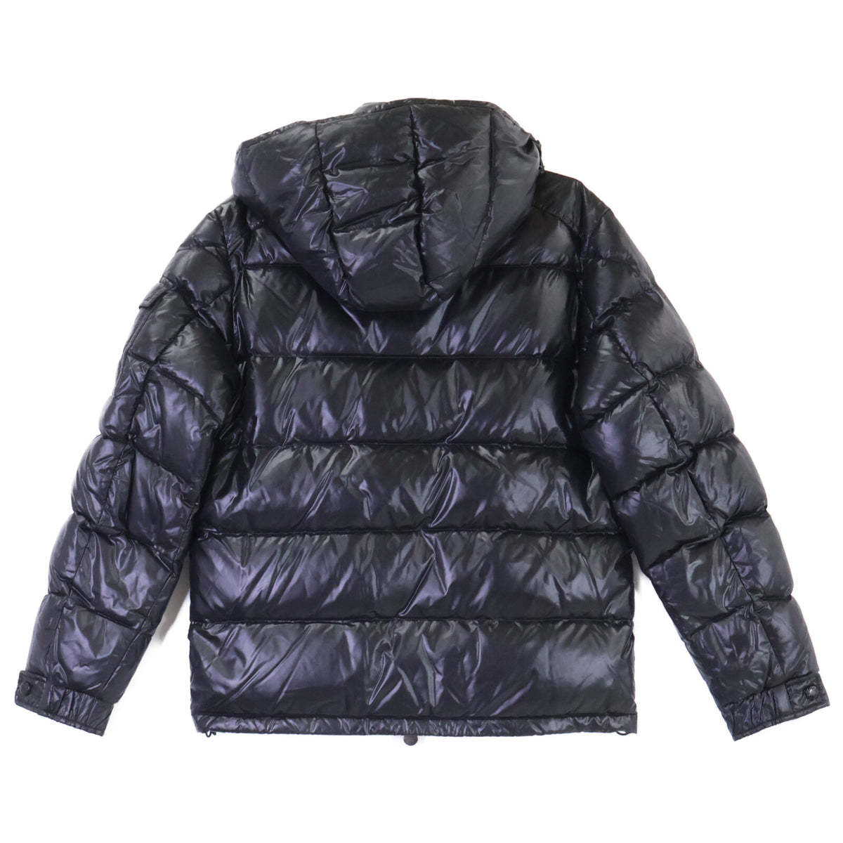 MONCLER MAYA Hooded Nylon Down Jacket Black Size 1