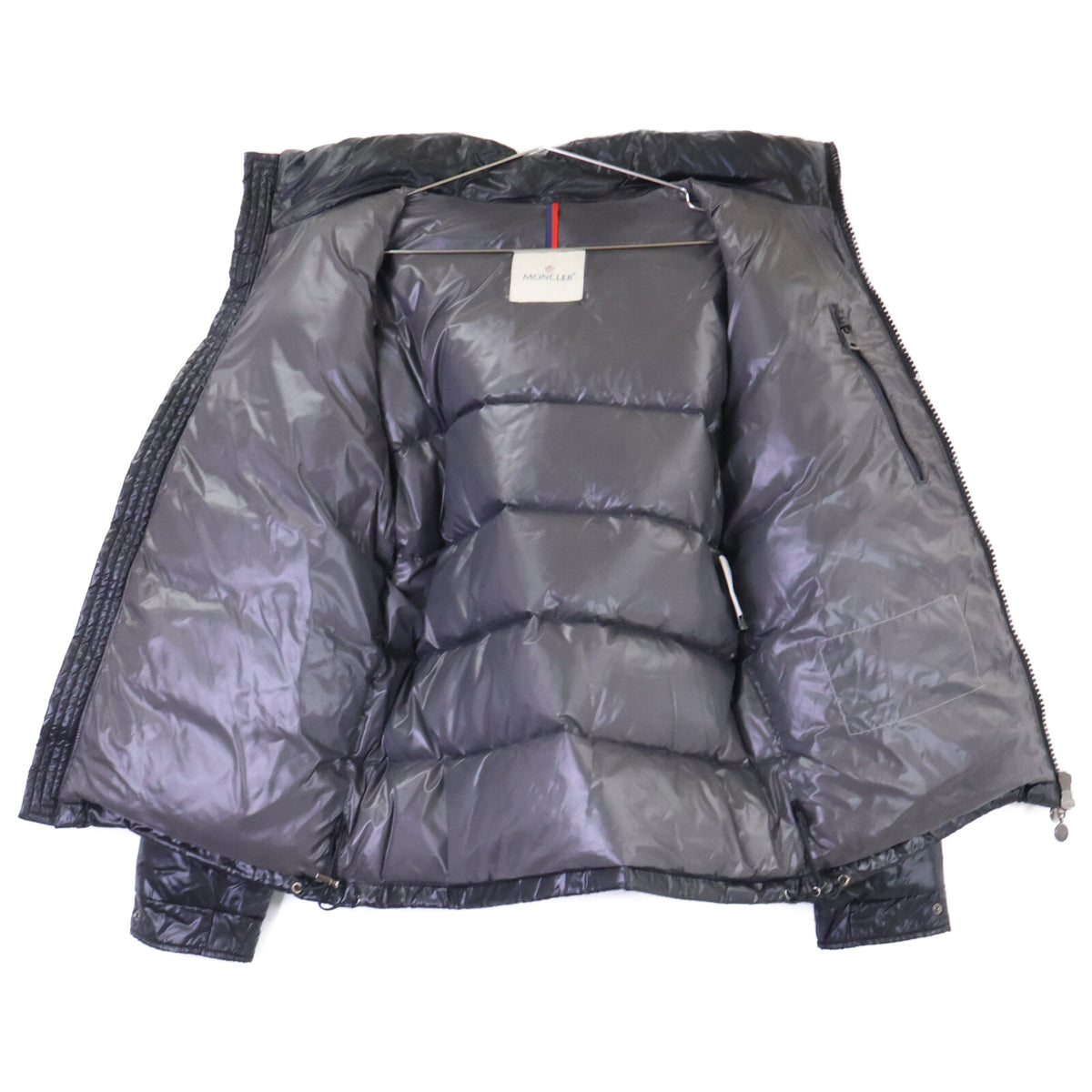 MONCLER MAYA Hooded Nylon Down Jacket Black Size 1
