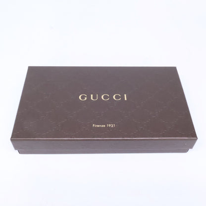 GUCCI Interlocking G Leather Long Wallet Brown Size ONE SIZE