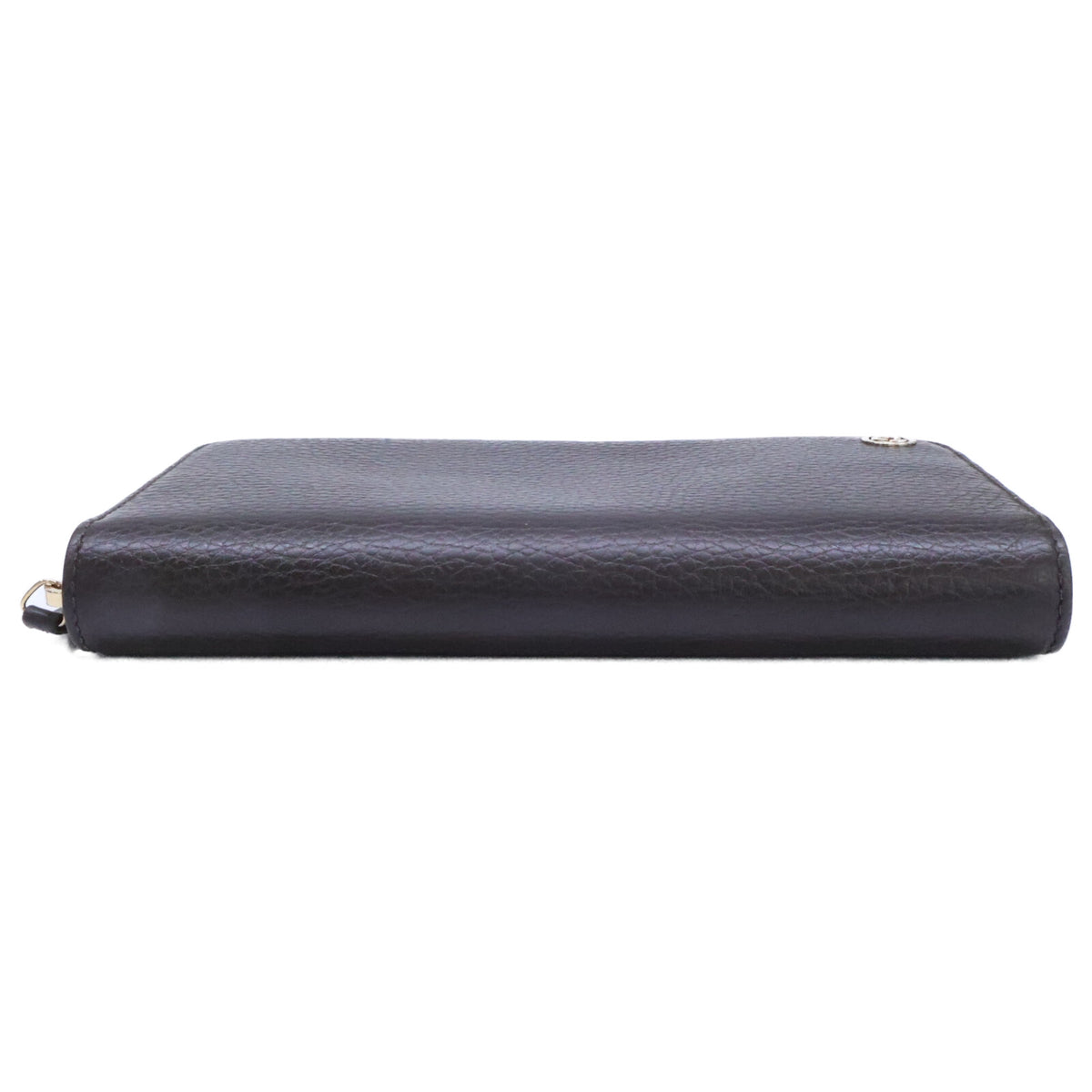 GUCCI Interlocking G Leather Long Wallet Brown Size ONE SIZE