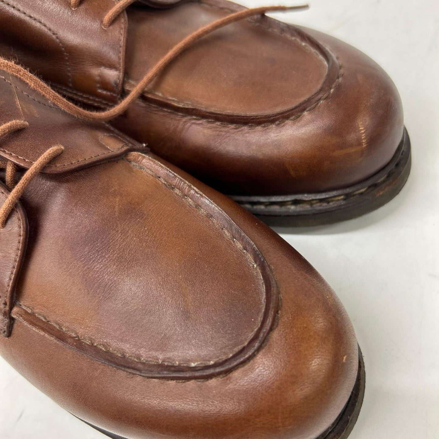 Paraboot 710708 CHAMBORD/TEX U-Tip Shoes Marron Boots Size 8