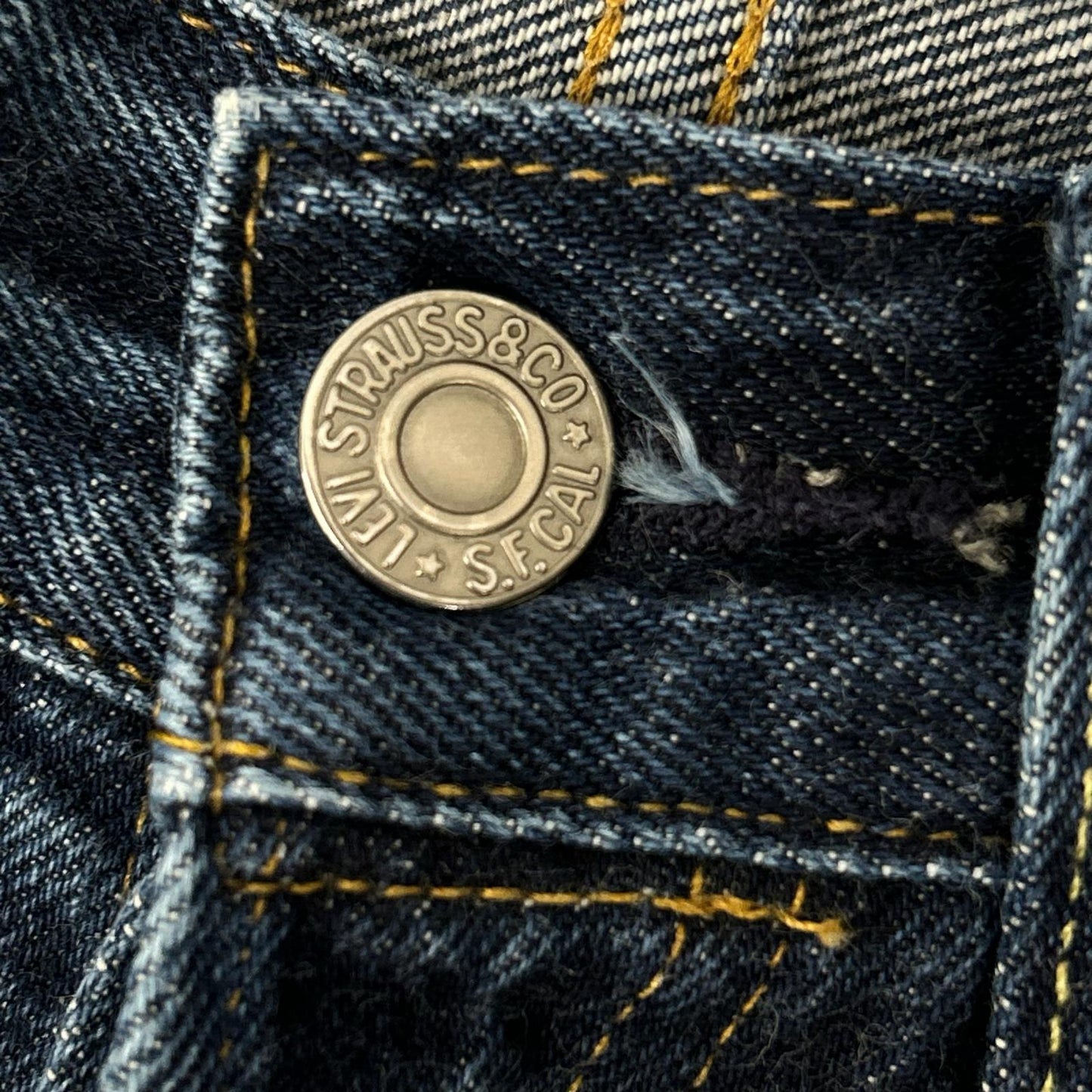 LEVI'S 501XX 1955 Model Indigo Jeans Size W31L34