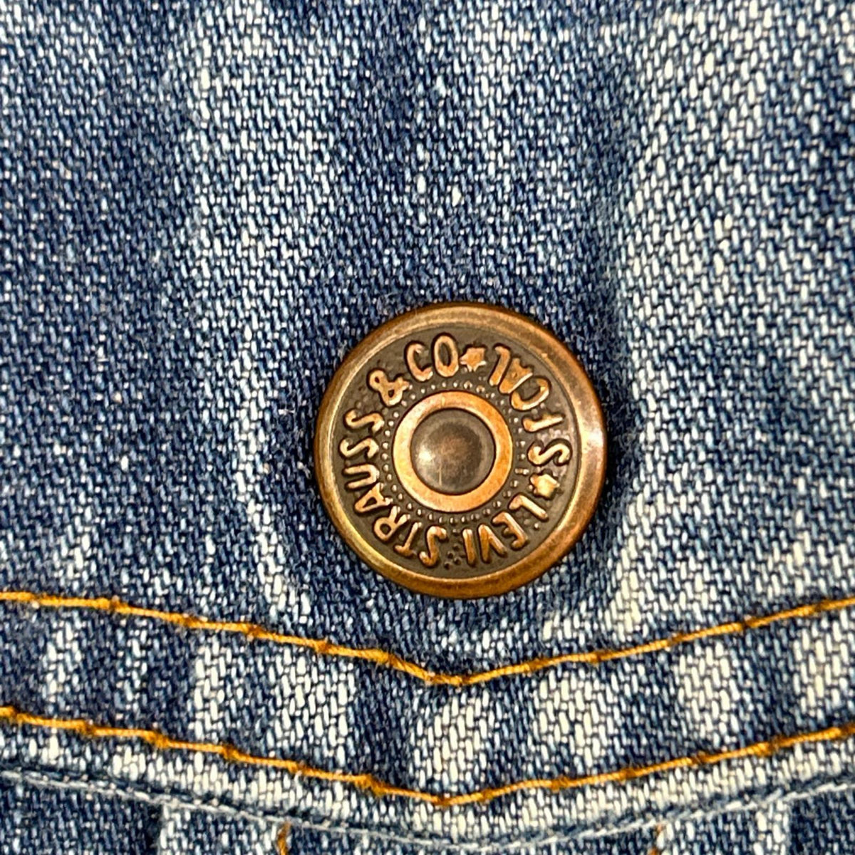 LEVI'S 70s Blue Denim Zip-Up Jacket Size L