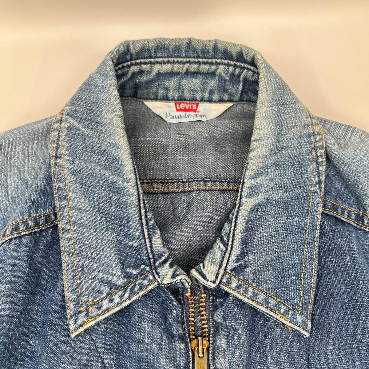 LEVI'S 70s Blue Denim Zip-Up Jacket Size L