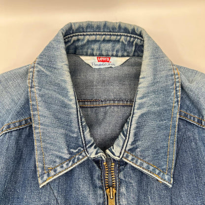 LEVI'S 70s Blue Denim Zip-Up Jacket Size L