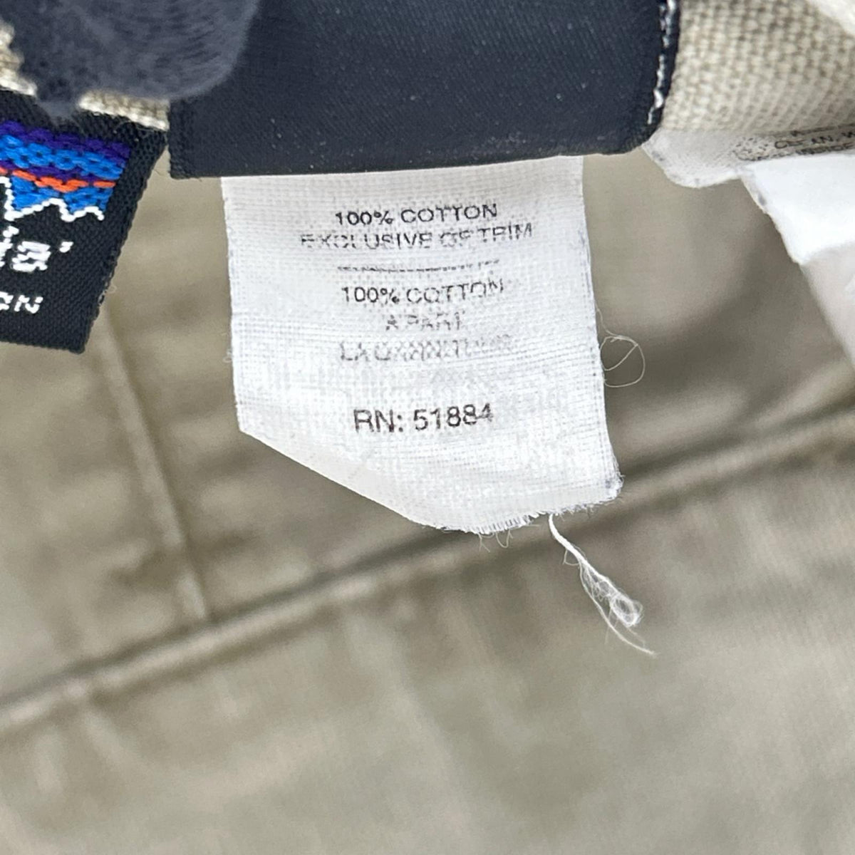 Patagonia AW06 Cotton Stand-Up Pants Beige Size 34