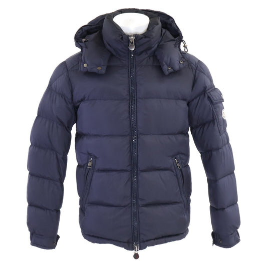 MONCLER Maya Hooded Down Jacket Nylon Navy Size 0