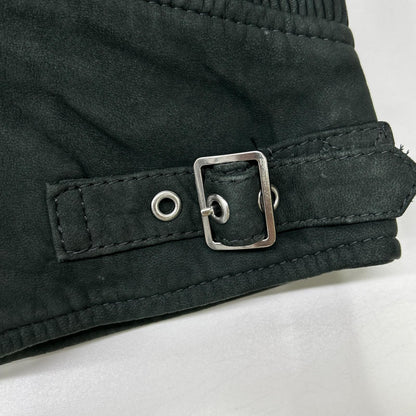 DIESEL Green Suede Biker Jacket Size L