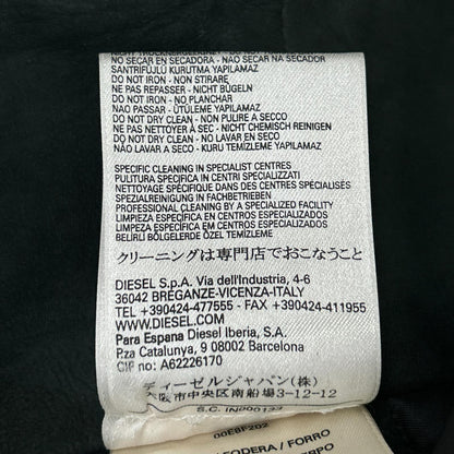 DIESEL Green Suede Biker Jacket Size L