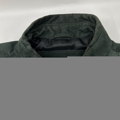 DIESEL Green Suede Biker Jacket Size L