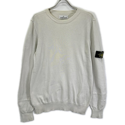 STONE ISLAND 7615540B2 Light Grey Soft Cotton Long Sleeve Size M
