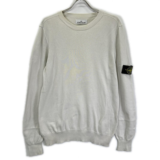 STONE ISLAND 7615540B2 Light Grey Soft Cotton Long Sleeve Size M