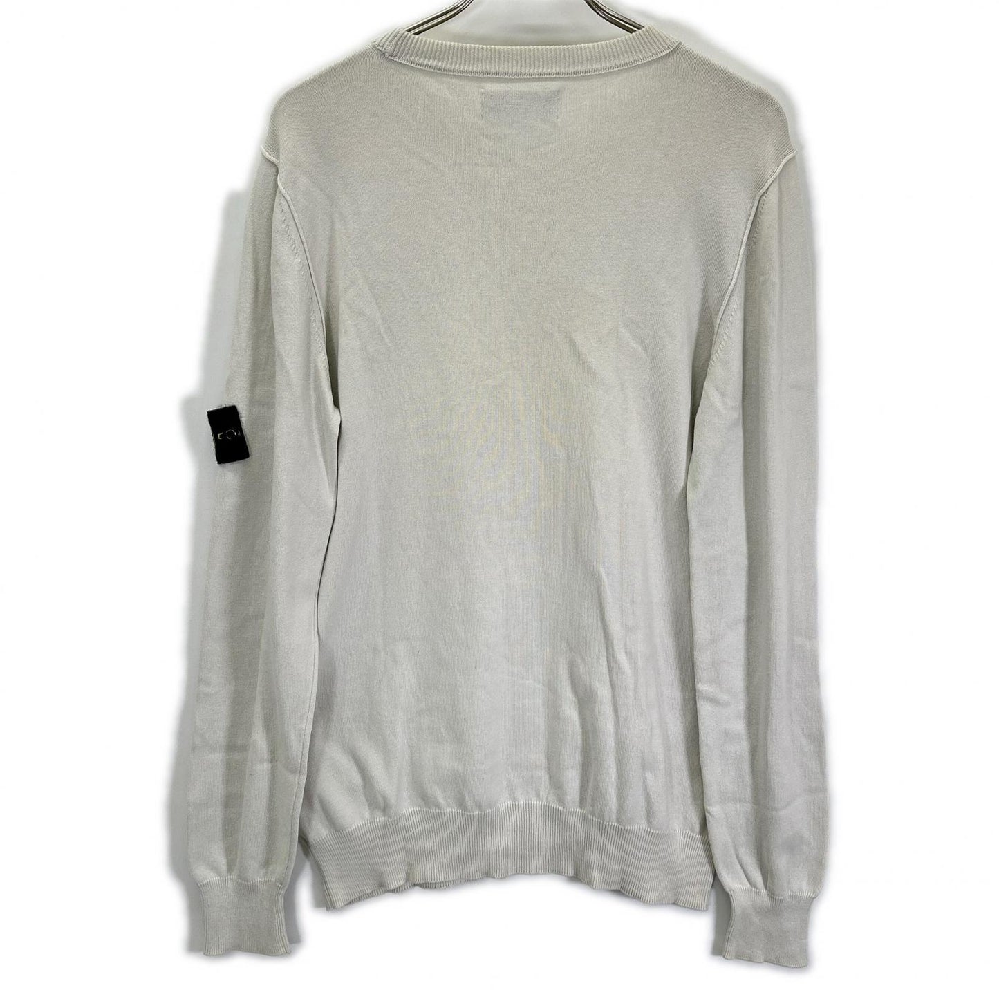 STONE ISLAND 7615540B2 Light Grey Soft Cotton Long Sleeve Size M