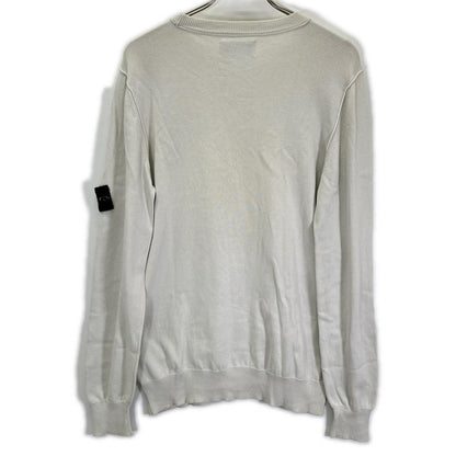 STONE ISLAND 7615540B2 Light Grey Soft Cotton Long Sleeve Size M