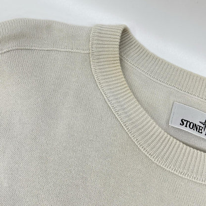 STONE ISLAND 7615540B2 Light Grey Soft Cotton Long Sleeve Size M
