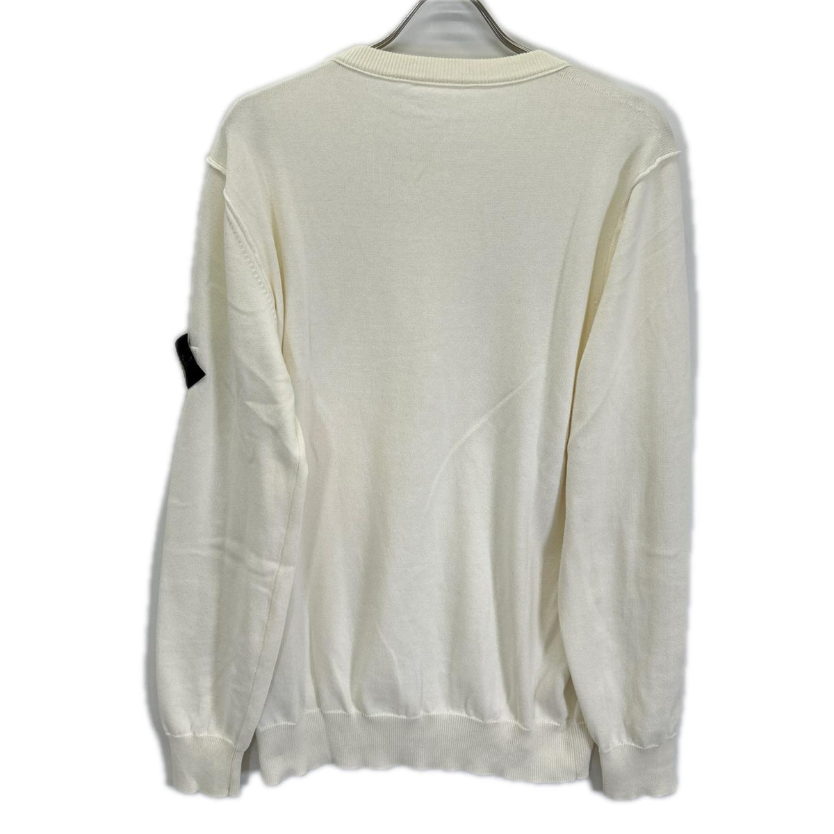 STONE ISLAND Organic Cotton Summer Sweater Ivory Size M