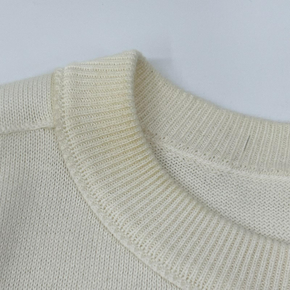 STONE ISLAND Organic Cotton Summer Sweater Ivory Size M