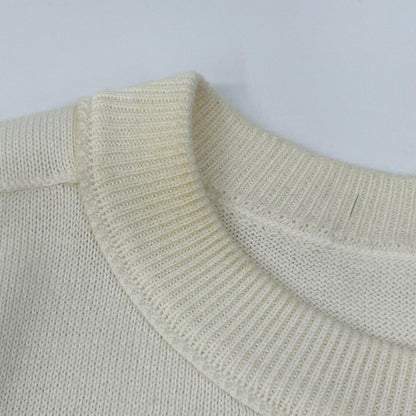 STONE ISLAND Organic Cotton Summer Sweater Ivory Size M
