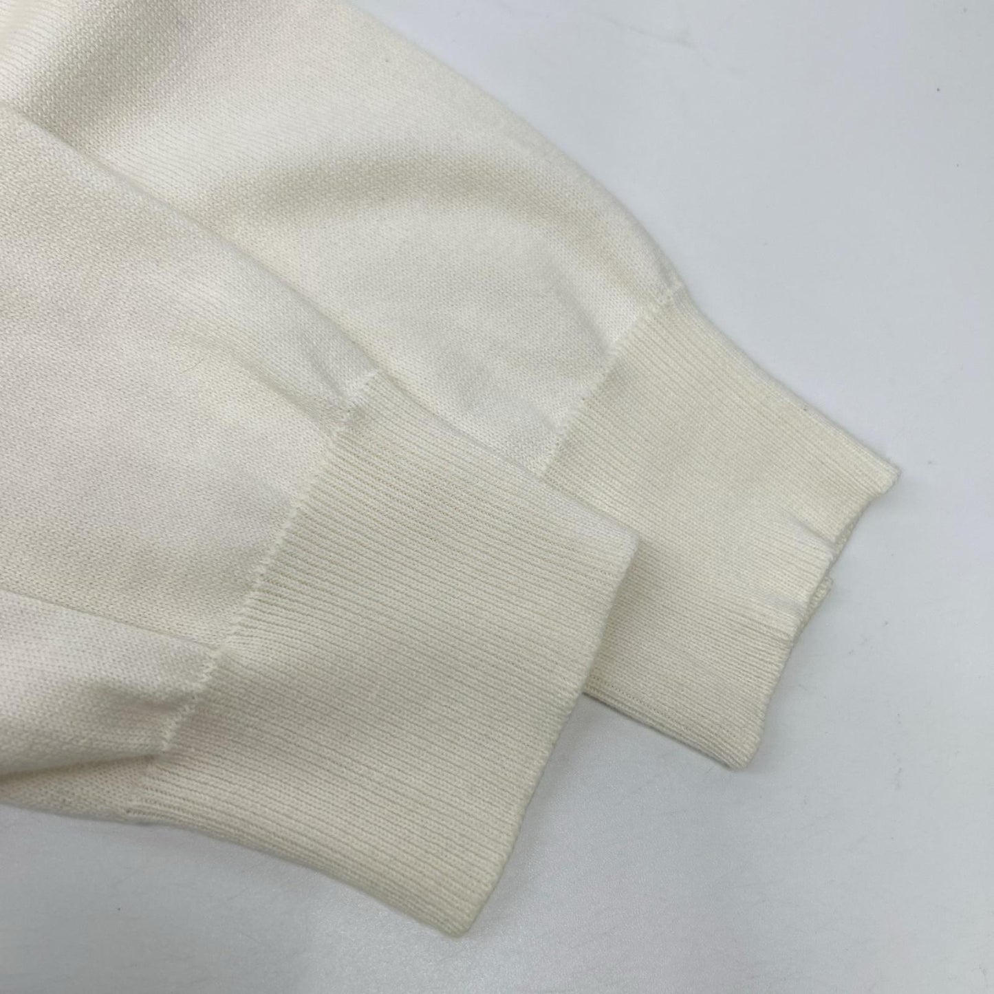 STONE ISLAND Organic Cotton Summer Sweater Ivory Size M