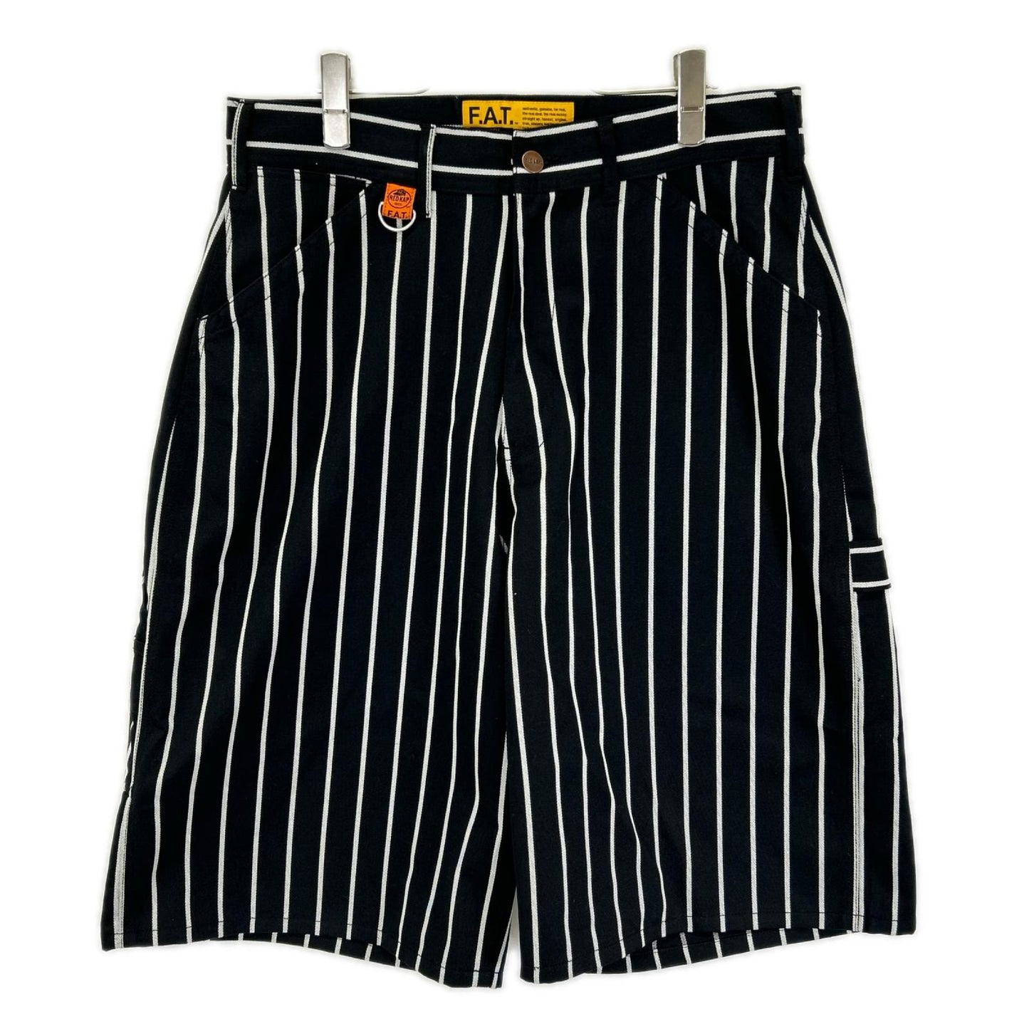 FAT x REDCAP Hammerkap Stripe Pants Black Size TITCH