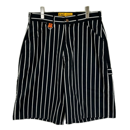 FAT x REDCAP Hammerkap Stripe Pants Black Size TITCH