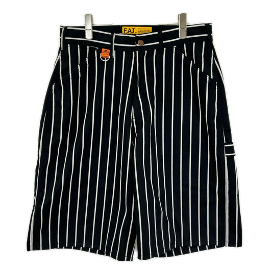 FAT x REDCAP Hammerkap Stripe Pants Black Size TITCH