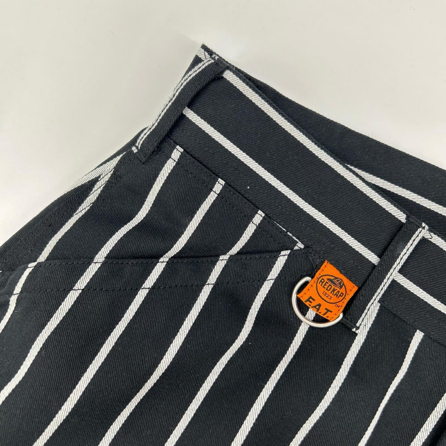 FAT x REDCAP Hammerkap Stripe Pants Black Size TITCH